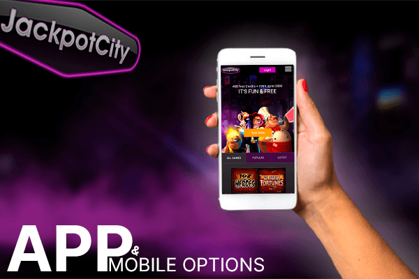 JackpotCity App & Mobile Options