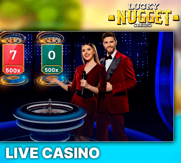 Live Casino section on Lucky Nugget casino site