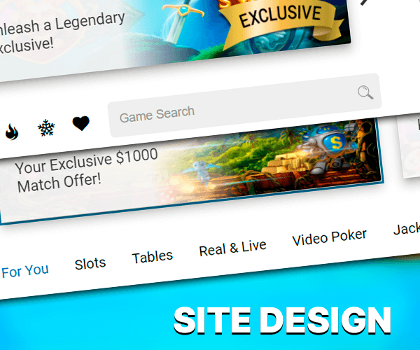 Lucky Nugget Site design