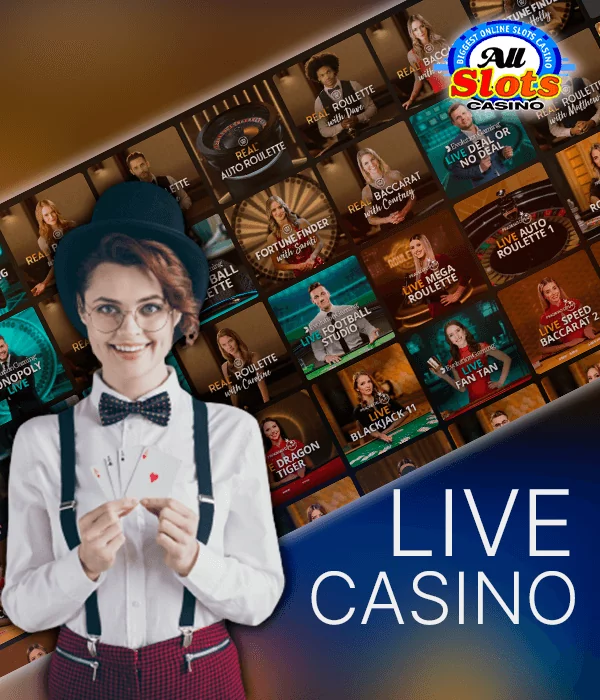 Live casino at All Slots site