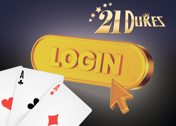 21Dukes casino Login button