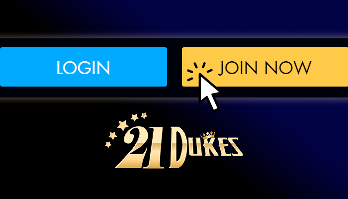 21Dukes casino Login and Join Now buttons