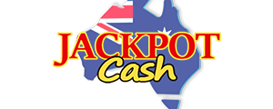 Jackpot Cash logo on Australia background