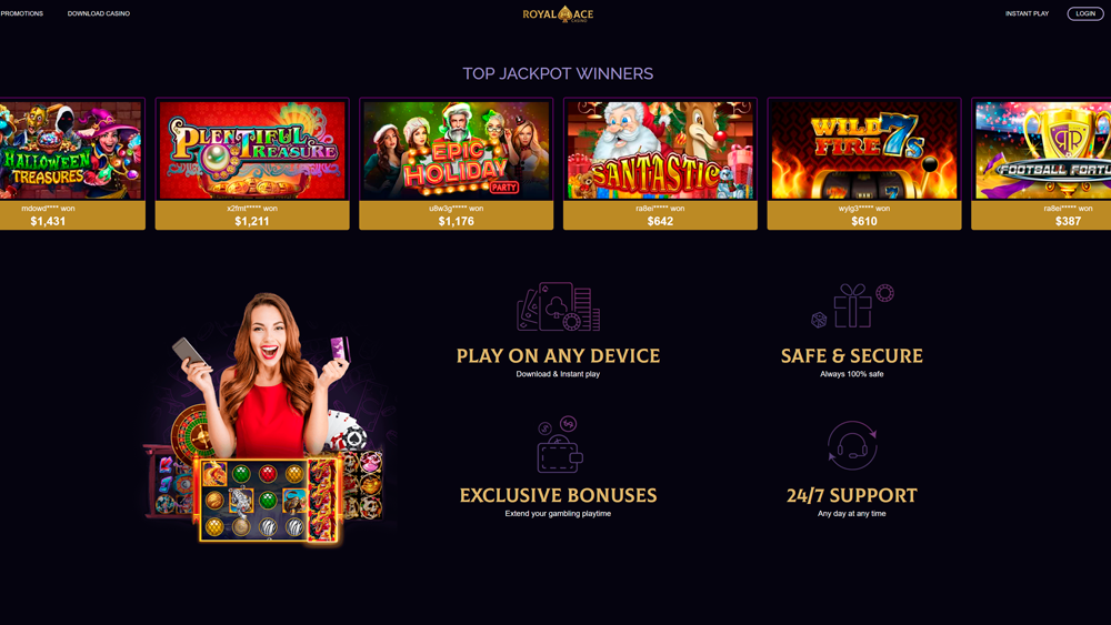 Main Page of Royal Race Casino