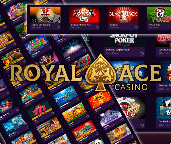 Game icons from the Royal Ace Casino site