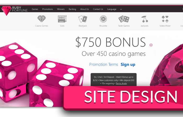 Ruby Fortune casino Bonus screenshot