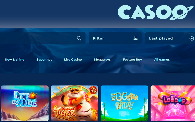 A part of games on the Casoo website