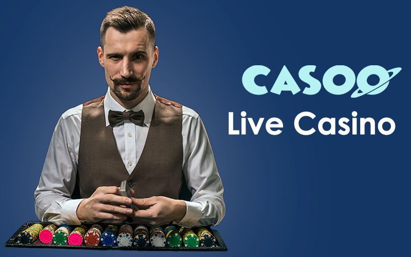 Live games at Casoo Casino with a real dealer - what live games can be found