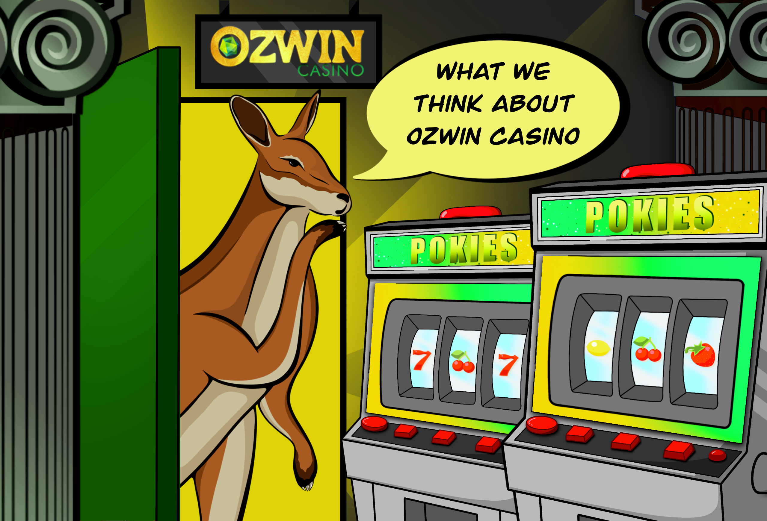 Kangaroo concludes about Ozwin Casino - Is it safe to start playing