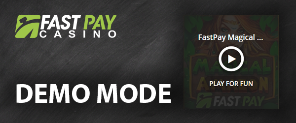Playing pokies in demo mode on the site FastPay Casino - how to choose the demo mode