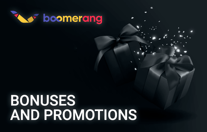 Gifts for players from Boomerang Casino - how the bonuses are in