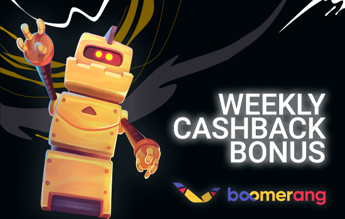 Introducing Weekly Cashback Bonus from Boomerang Casino