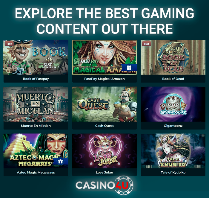 Various Gambling Games at Casino4u