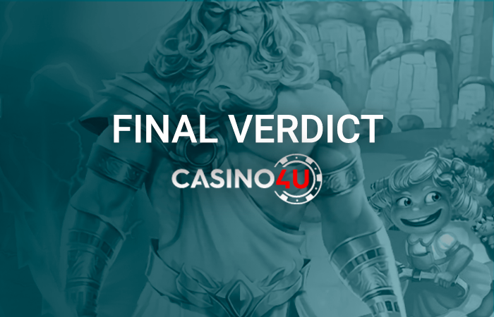 Final part of the site review Casino4u Casino - conclusions for players