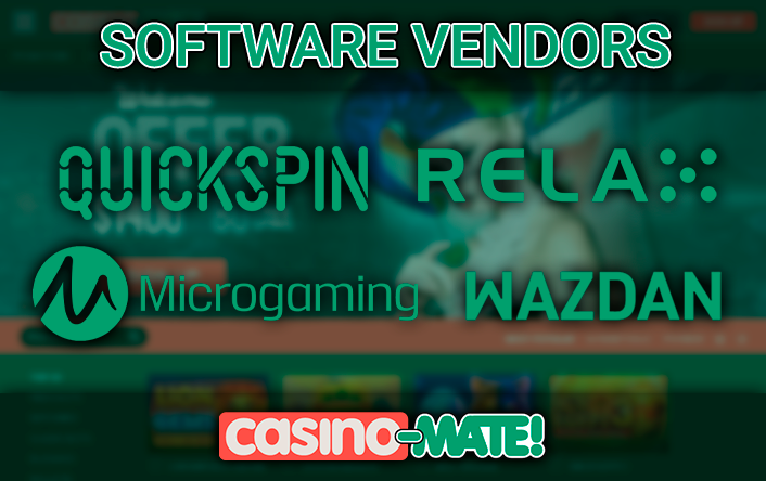Software game providers at Casino Mate - a list of providers