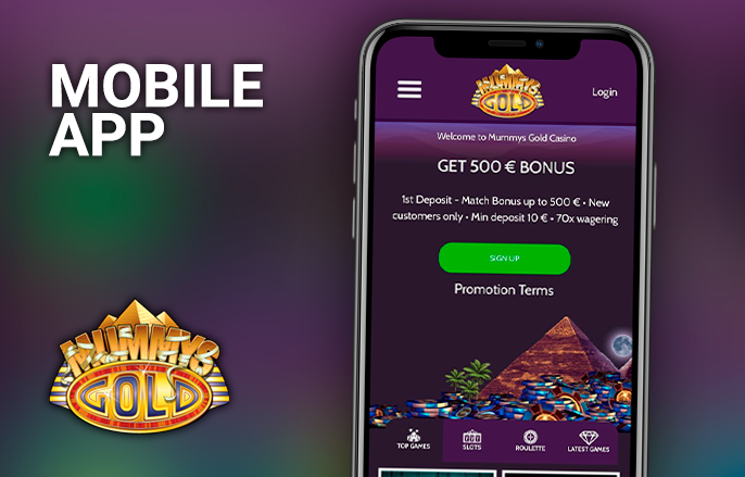 How to find and install the Mummys Gold mobile app