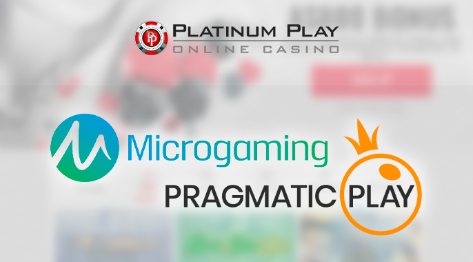 Logos of gambling providers at Platinum Play Casino