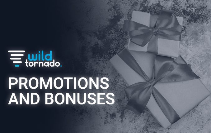 Promotions offers for Wild Tornado Casino players