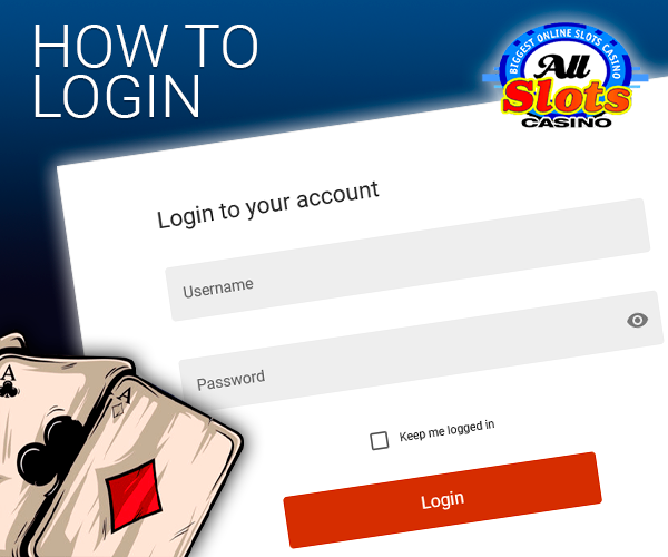 All slots casino login form - how to log in to account