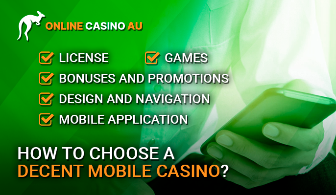 The man with the phone in his hands and a list of criteria for rating the best mobile casino
