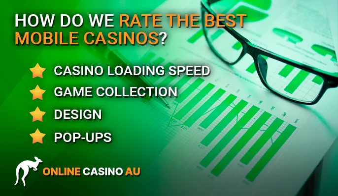 Criteria for ranking the best mobile casino list at Online Casino Au