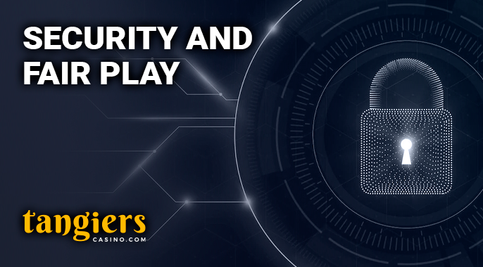 Tangiers Casino account protection - license information and protection methods