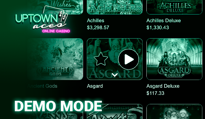 Choice of launch mode gambling in a demo mode Uptown Aces Casino