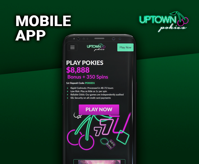 Uptown Pokies Casino mobile app - features