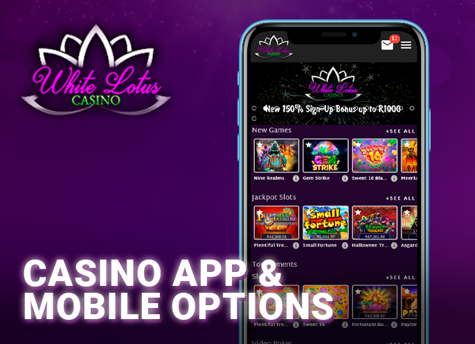 White Lotus Casino mobile app - how to install