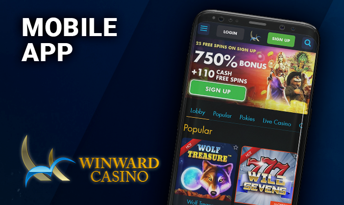 Winward Casino for phone - how to enter and play