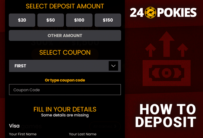 24 pokies casino deposit form - how to deposit