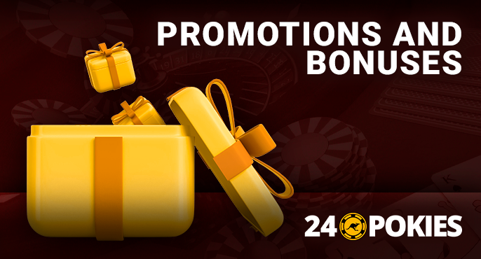 Bonus offer from 24 pokies casino - list of promotions