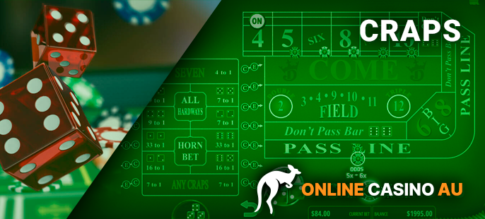 For Australian players the best Craps games are presented