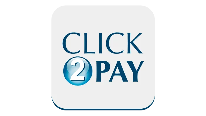 The logo of the electronic payment system Click2Pay