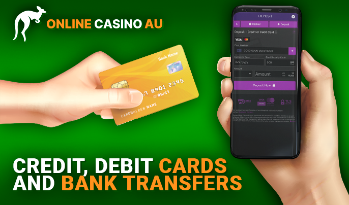 Transferring money for casinos via bank transactions for Australia