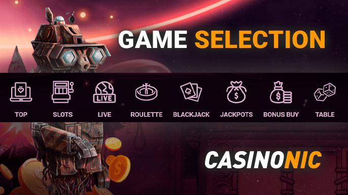 Choice of gambling on the site Casinonic