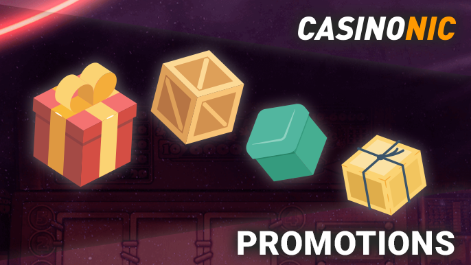 Bonuses and promotions in Casinonic for players from Australia