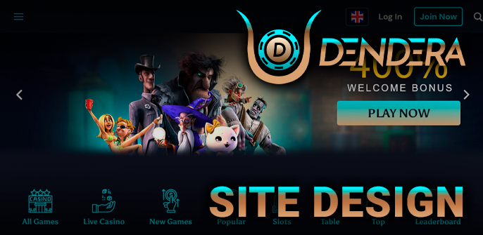 Bonus offer banner on Dendera Casino and gambling categories