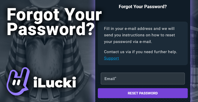 Recover your password from your iLucki Casino account