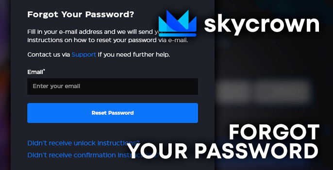 Restore access to your SkyCrown Casino account