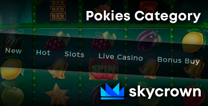 Gambling slots on SkyCrown Casino by category