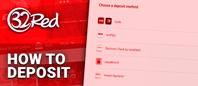 How to deposit on the site Ruby Fortune Casino