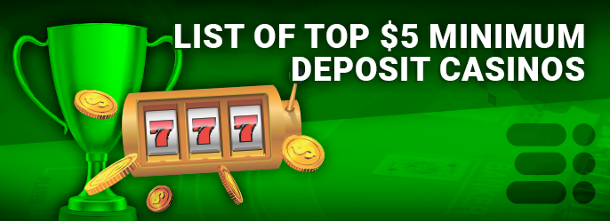 List of Australian online casinos with a minimum deposit of five dollars