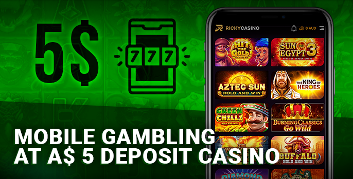 Playing on mobile devices in a casino with a minimum deposit of five dollars - what you need to know