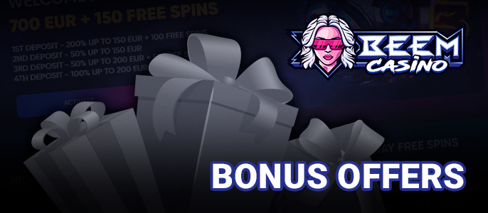 Beem Casino bonus offers - list of bonus offers for Australian players