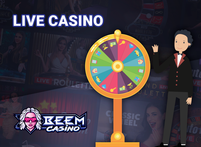 Live casino games at Beem Casino - roulette, blackjack, baccarat and more