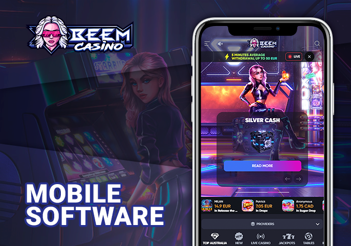 Beem Casino works on mobile devices - play on phone