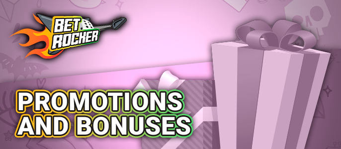 Bonus offers at Betrocker Casino - a list of bonuses for players