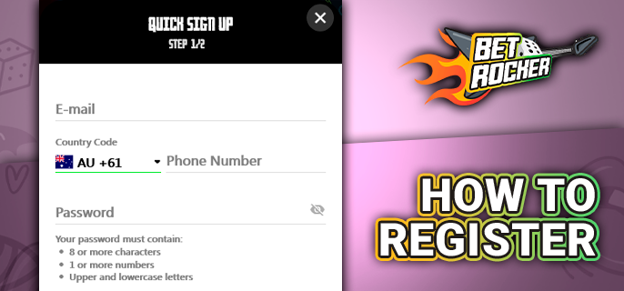 Betrocker Casino Sign-Up Form with Personal Information - How to Sign Up for an Account