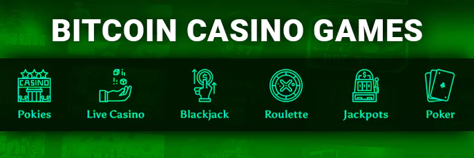 Bitcoin casino gambling - poker, live, pokies and more